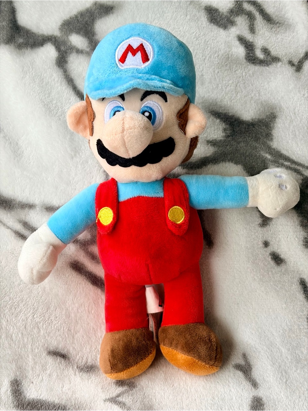 2023 ICE MARIO 12” Soft Velboa Plush from Nintendo Super Mario Bros.